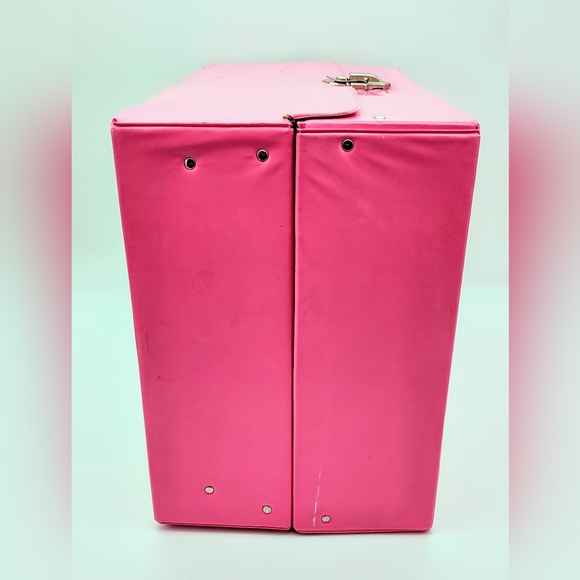 Vintage 1980s Pink Fashion Doll Trunk Case - Barbie & 11.5" Dolls,Tara Toy - Picture 7 of 11